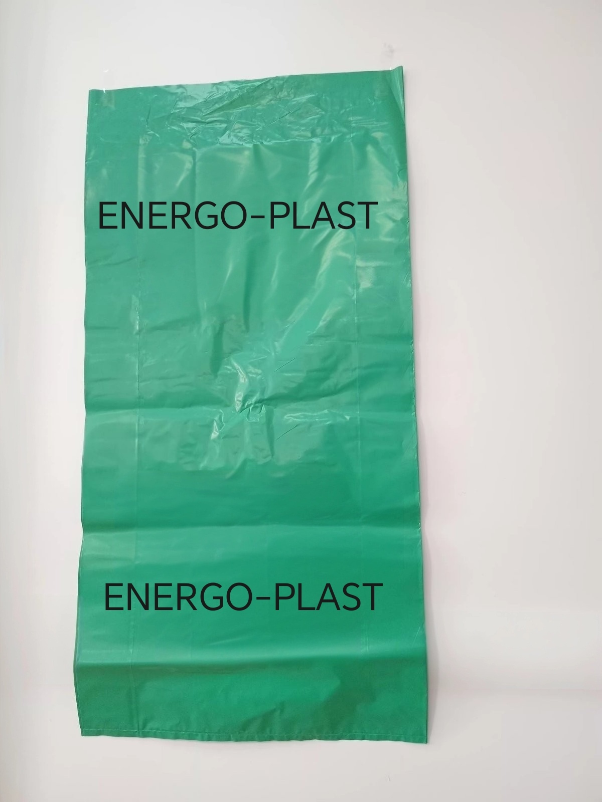 Пакети для сміття поліетиленові "ENERGO-PLAST" 110л, (490х2+(80х4))*1000, 80мкм, LDPE первинний, зеленого непрозорого кольору